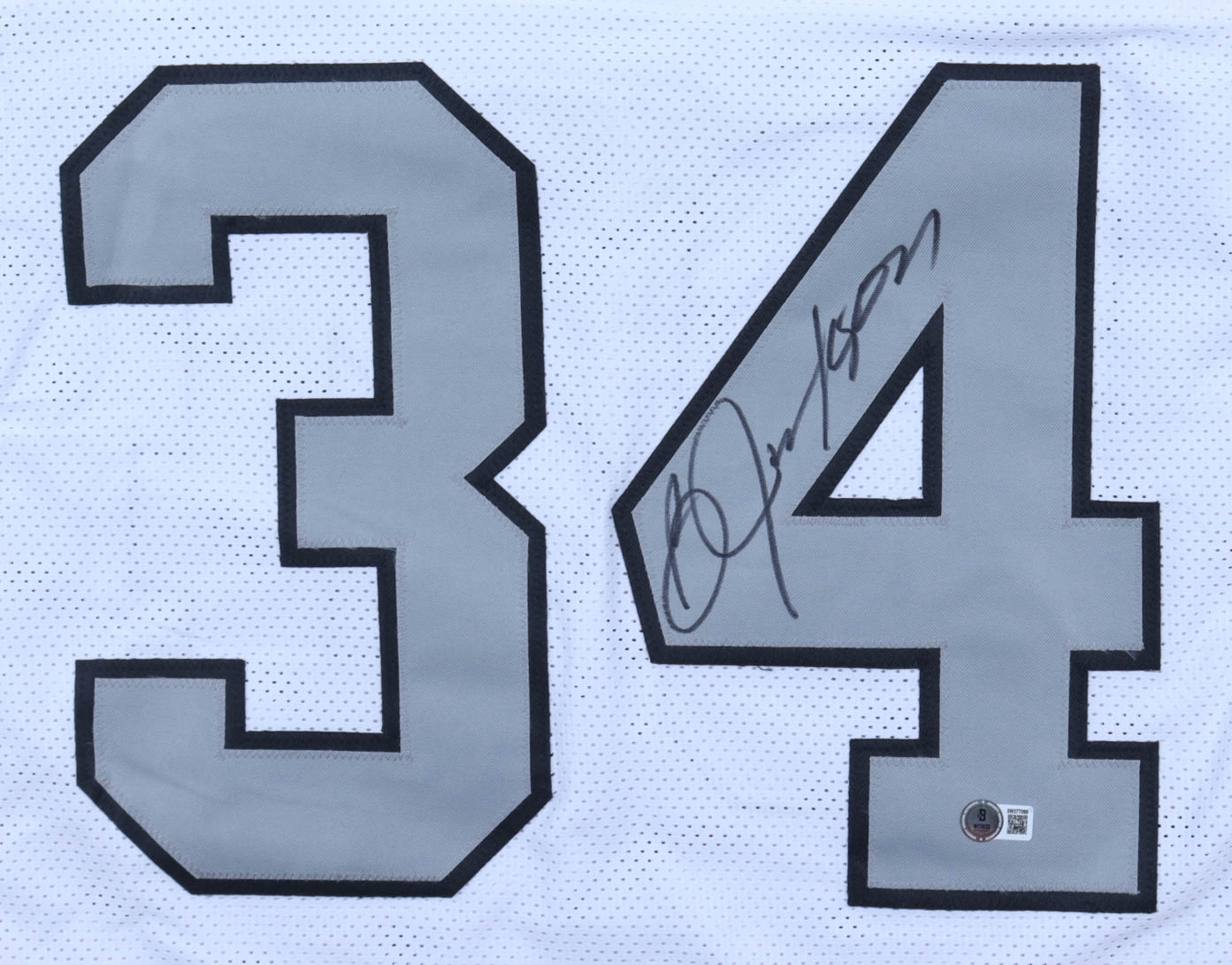 Bo Jackson Signed Jersey (Beckett) at PristineAuction.com Bo Jackson Signed Jersey (Beckett) at PristineAuction.com