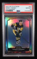 Sidney Crosby 2022-23 O-Pee-Chee Platinum Aquamarine #87 #145/149 (PSA 10) at PristineAuction.com