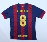 Andres Iniesta Signed FC Barcelona Nike Authentic Jersey (Beckett) at PristineAuction.com