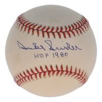 Duke Snider Signed ONL Baseball Inscribed "HOF 1980" (Beckett) at PristineAuction.com