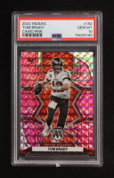 Tom Brady 2022 Panini Mosaic Mosaic Camo Pink #182 (PSA 10) at PristineAuction.com