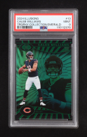 Caleb Williams 2024 Panini Illusions Trophy Collection Emerald #13 RC (PSA 9) at PristineAuction.com