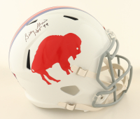 Billy Shaw Signed Bills Throwback Full-Size Helmet Inscribed "HOF 99" (Schwartz) at PristineAuction.com