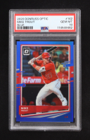 Mike Trout 2020 Donruss Optic Blue #142 #57/75 (PSA 10) at PristineAuction.com