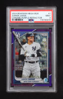Aaron Judge 2024 Bowman Chrome Bowman Mega Box Purple Refractors #7 #80/250 (PSA 9) at PristineAuction.com