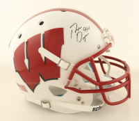 Ron Dayne Signed Wisconsin Badgers Full-Size Speed Helmet Inscribed "99H" (Schwartz) at PristineAuction.com