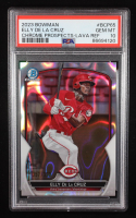 Elly De LA Cruz 2023 Bowman Chrome Prospects Lava Refractors #BCP65 RC #057/399 (PSA 10) at PristineAuction.com