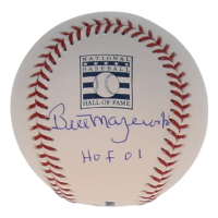 Bill Mazeroski Signed OML Hall of Fame Logo Baseball Inscribed "HOF 01" (JSA) at PristineAuction.com