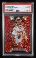Patrick Mahomes II 2023 Panini Mosaic Red Sparkle #109 (PSA 10) at PristineAuction.com