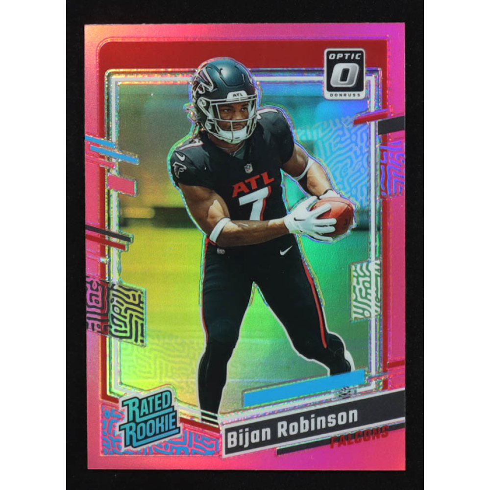 Bijan Robinson 2023 Donruss Optic Pink #206 RR RC at PristineAuction.com