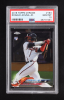 Ronald Acuna Jr. 2018 Topps Chrome #193 RC (PSA 10) at PristineAuction.com