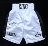 Ryan Garcia Signed Custom “Truth” Boxing Trunks (Beckett) at PristineAuction.com