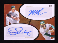 Mason Miller / Dennis Eckersley 2025 Topps Dynamic Duals Dual Autographs Orange #18 #4/5 at PristineAuction.com