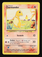 Charmander 1999-00 Pokemon Base Unlimited #46 at PristineAuction.com