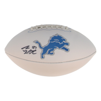 Sam LaPorta Signed Lions Logo Football (Beckett) at PristineAuction.com