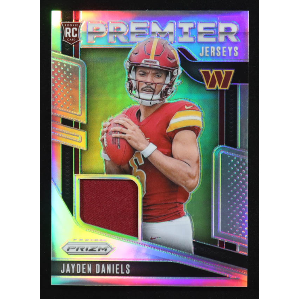 Jayden Daniels 2024 Panini Prizm Premier Jerseys #2 RC at PristineAuction.com