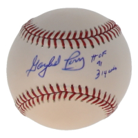 Gaylord Perry Signed OML Baseball Inscribed "HOF 91 / 314 Wins" (PSA)) at PristineAuction.com