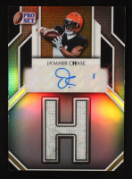 Ja'Marr Chase 2025 Leaf Pro Set Metal Suranme Signatures Prismatic Silver #SSJMC #4/5 at PristineAuction.com