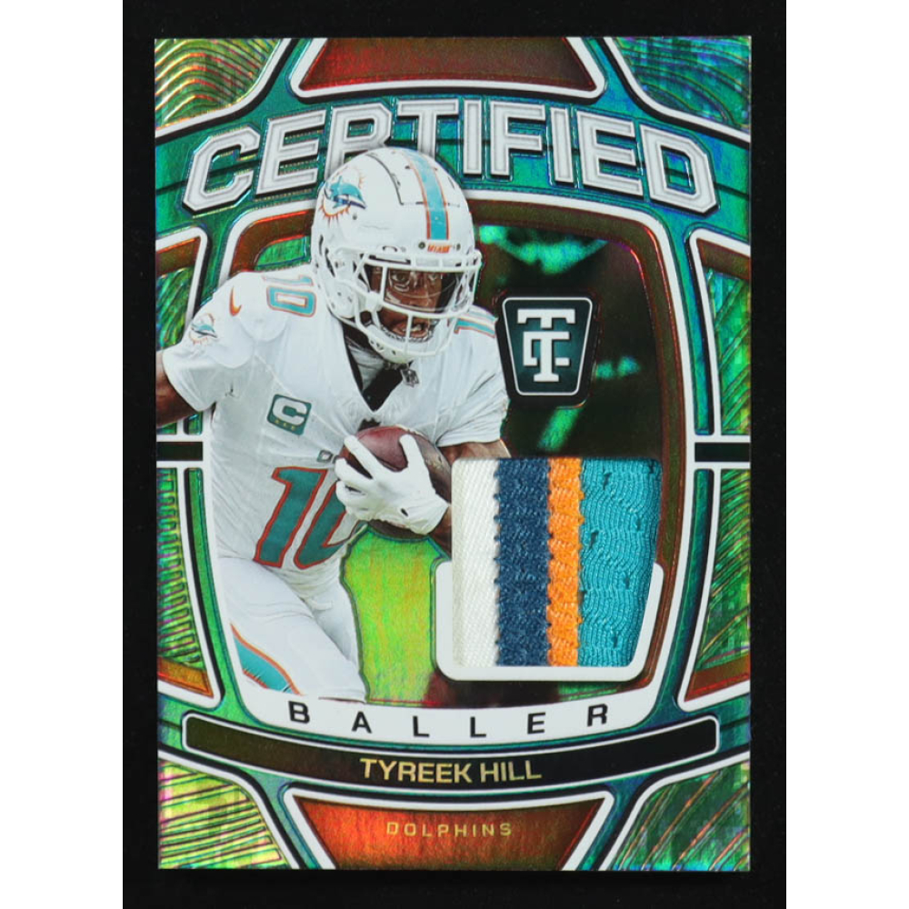Tyreek Hill 2024 Totally Certified Certified Baller Jerseys Mirror Platinum Camo #23 #16/35 at PristineAuction.com
