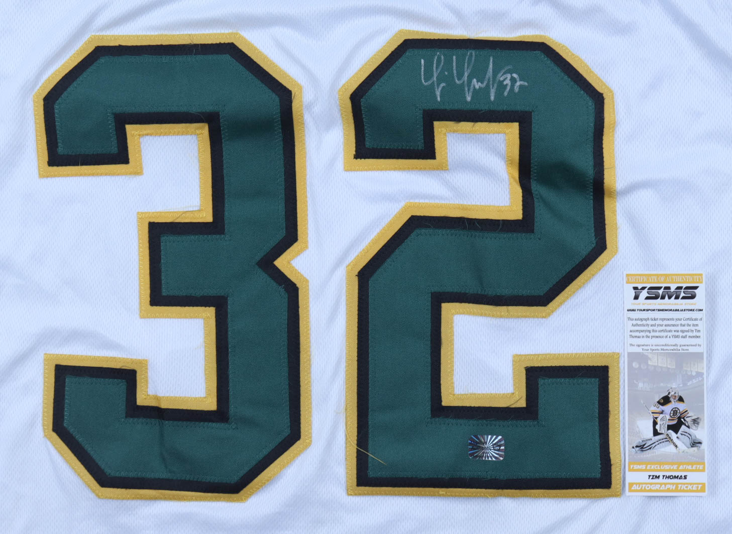 Tim Thomas Signed Jersey (Thomas) at PristineAuction.com Tim Thomas Signed Jersey (Thomas) at PristineAuction.com