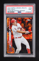 Mike Trout 2020 Topps Chrome Update Sapphire Orange Refractors #U243 #19/25 (PSA 9) at PristineAuction.com