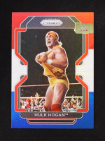Hulk Hogan 2022 Panini Prizm WWE Prizms Red White and Blue #195 at PristineAuction.com