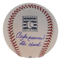 Andre Dawson Signed OML Hall of Fame Logo Baseball Inscribed "The Hawk" (PSA) at PristineAuction.com