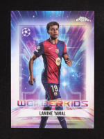 Lamine Yamal 2024-25 Topps Chrome Wonderkids UEFA Champions League WK1 at PristineAuction.com
