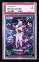 Marvin Harrison Jr. 2024 Panini Prizm Fireworks Prizms Green Ice #20 RC (PSA 9) at PristineAuction.com