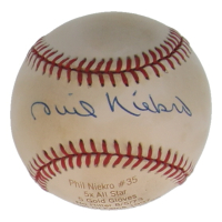 Phil Niekro Signed ONL LE Player Statistics Baseball (JSA) at PristineAuction.com
