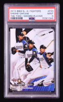 Shohei Ohtani 2013 BBM Hokkaido Nippon-Ham Fighters The Two Sword Player #F93 RC (PSA 9) at PristineAuction.com