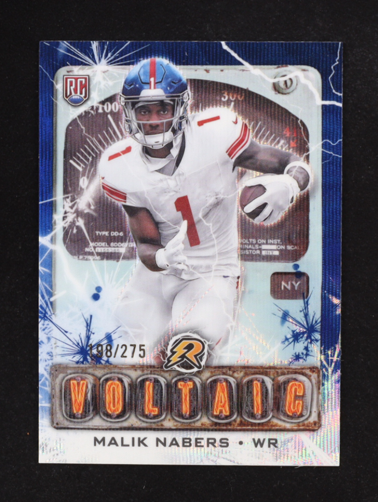 Malik Nabers 2024 Topps Resurgence Voltaic Navy Surge #V6 #198/275 RC