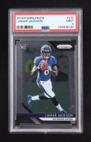 Lamar Jackson 2018 Panini Prizm #212 RC (PSA 9) at PristineAuction.com