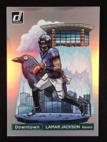 Lamar Jackson 2024 Donruss Downtown! #1 at PristineAuction.com