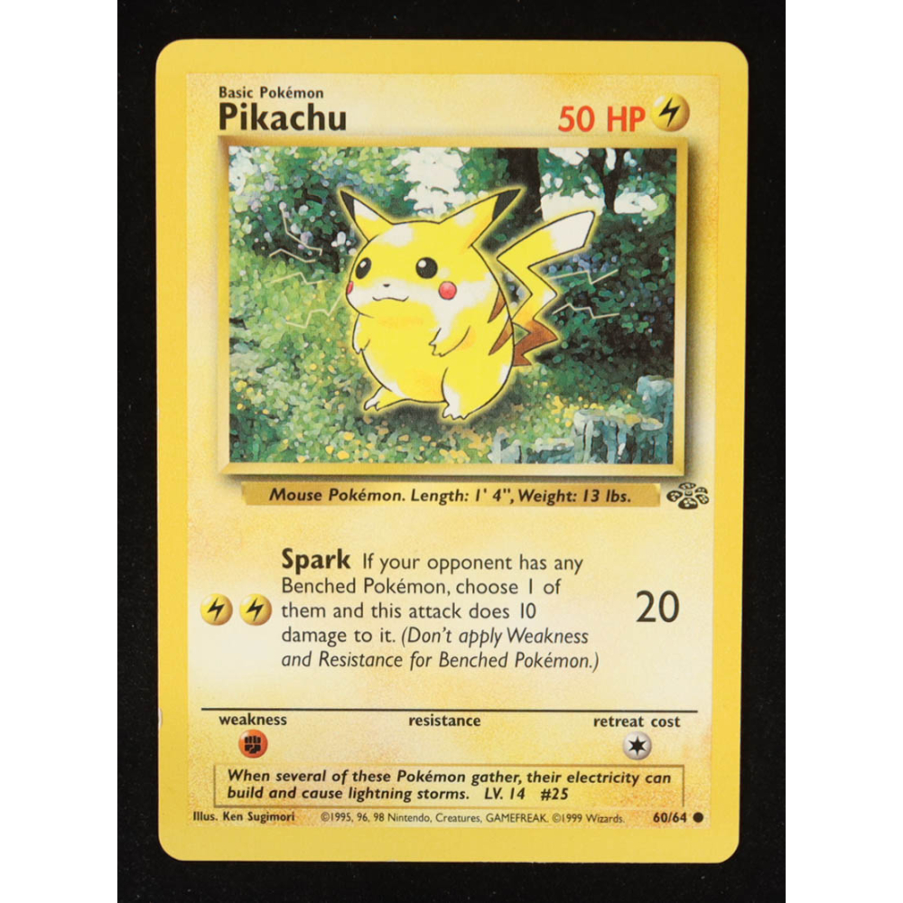 Pikachu 1999 Pokemon Jungle Unlimited #60 at PristineAuction.com