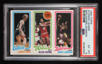 Larry Bird RC / Julius Erving TL / Magic Johnson RC 1980-81 Topps #6 (PSA 6) at PristineAuction.com