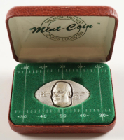 Emmitt Smith LE The Highland Mint 1 Troy Oz .999 Fine Silver Commemorative Football Bullion Round at PristineAuction.com