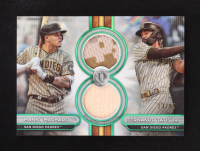 Manny Machado / Fernando Tatis Jr. 2024 Topps Tribute Dual Player Relics Green #DR2MT #13/99 at PristineAuction.com