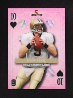 Drew Brees 2024 Wild Card 5 Card Draw Stacked Deck Ten Of Hearts Pink Kaleidoscope #SDPH-DBN #1/1 at PristineAuction.com