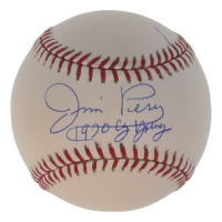 Jim Perry Signed OML Baseball Inscribed "1970 Cy Young" (Beckett) at PristineAuction.com