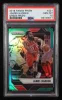 James Harden 2016-17 Panini Prizm Prizms Green #221 (PSA 10) at PristineAuction.com