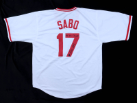Chris Sabo Signed Jersey Inscribed "90 WS Champs" (Authentic Ink) at PristineAuction.com