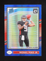 Michael Penix Jr. 2024 Donruss Optic Blue #279 RR RC at PristineAuction.com
