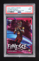 Jayden Daniels 2024 Topps Chrome Finesse Pink Refractors #F3 RC (PSA 9) at PristineAuction.com