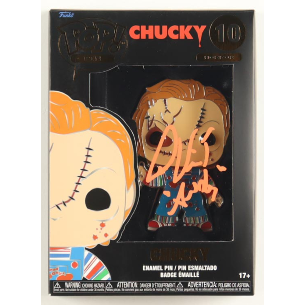 Alex Vincent Signed "Chucky" #10 Chucky Funko Pop! Enamel Pin Inscribed "Andy" (PA) at PristineAuction.com