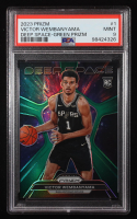 Victor Wembanyama 2023-24 Panini Prizm Deep Space Prizms Green #1 RC (PSA 9) at PristineAuction.com