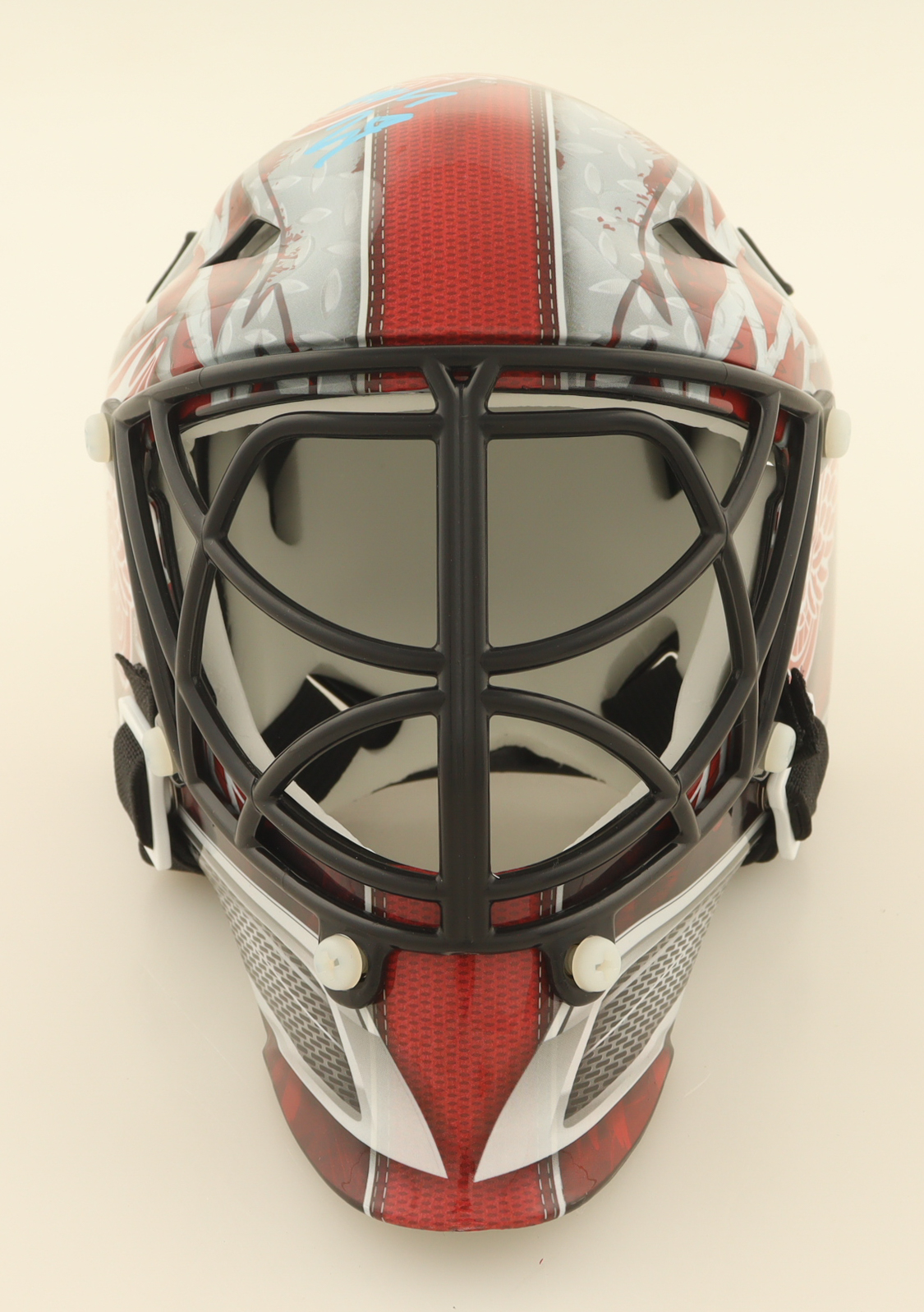 Mike Vernon Signed Red Wings Mini Goalie Mask (Schwartz) at PristineAuction.com Mike Vernon Signed Red Wings Mini Goalie Mask (Schwartz) at PristineAuction.com