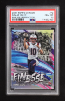 Drake Maye 2024 Topps Chrome Finesse Refractors #F2 RC (PSA 10) at PristineAuction.com