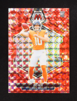 Bo Nix 2024 Panini Mosaic Mosaic Camo Red #312 RC at PristineAuction.com