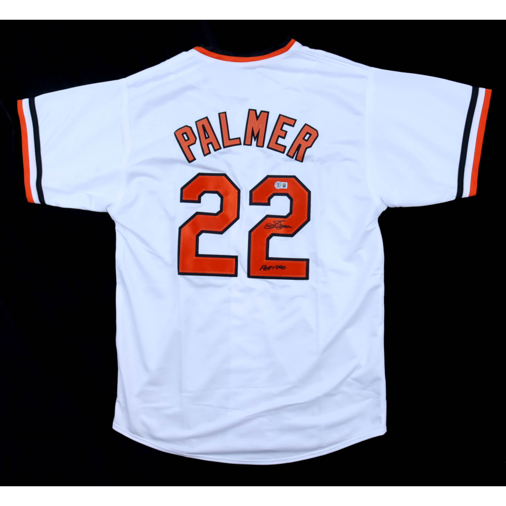Jim Palmer Signed Jersey Inscribed "HOF 1990" (Beckett) at PristineAuction.com